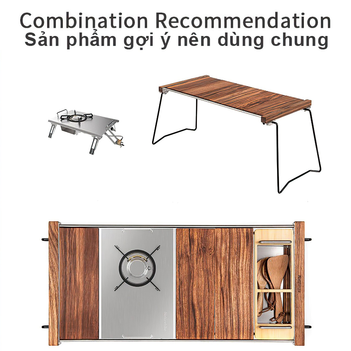 Bếp Ga Glamping Để Bàn Naturehike G01 Tabletop Folding Single Head Gas Furnace