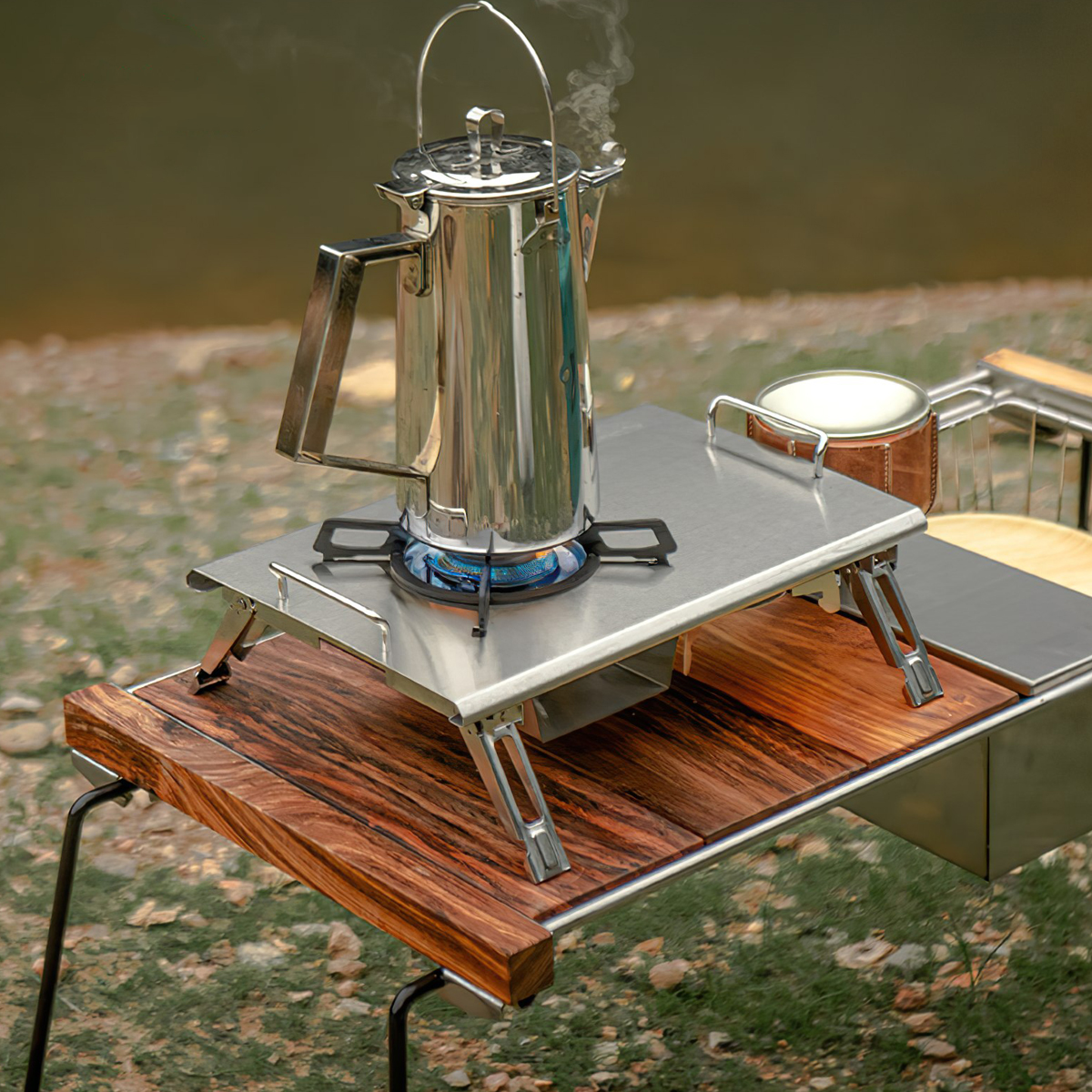 Bếp Ga Glamping Để Bàn Naturehike G01 Tabletop Folding Single Head Gas Furnace