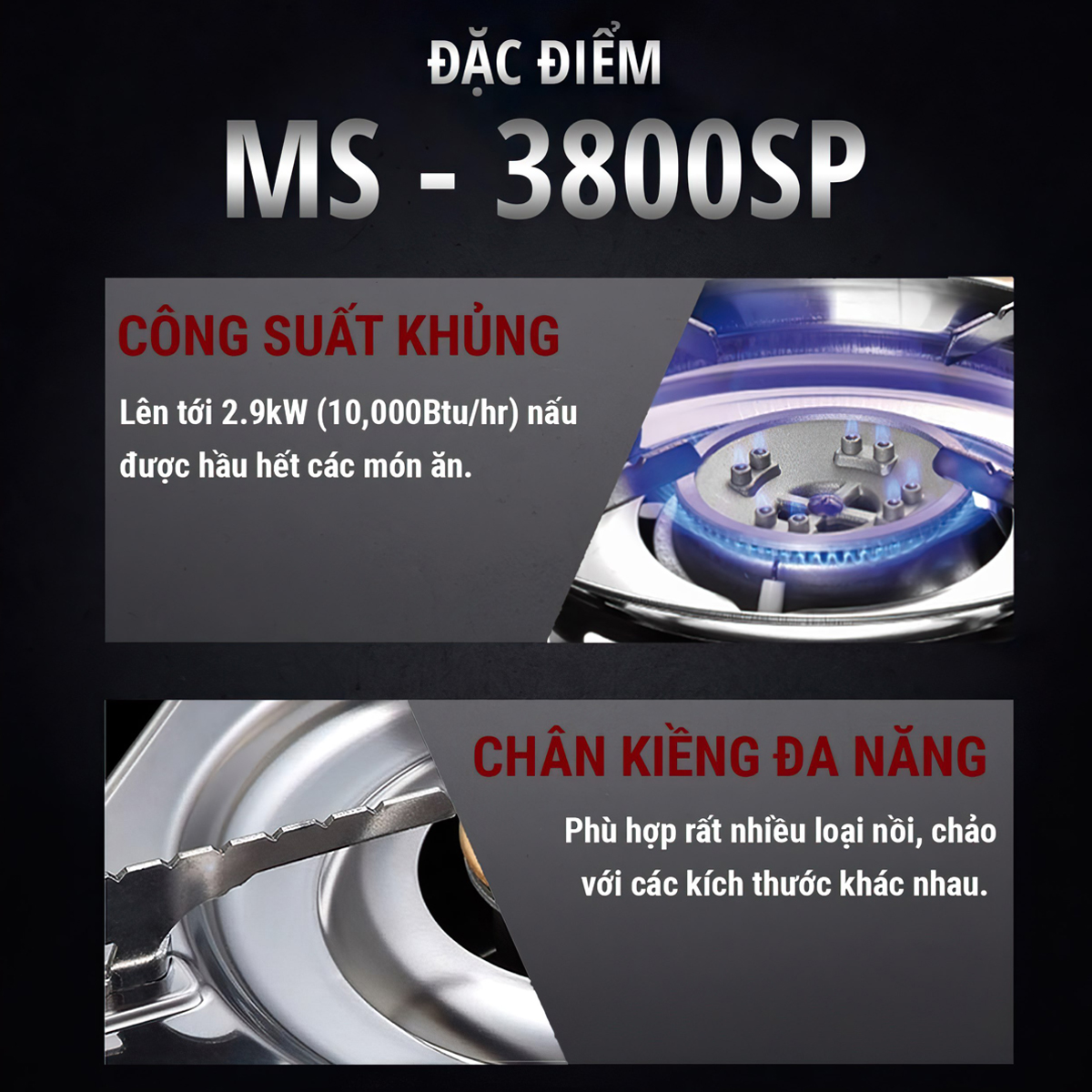 Maxsun MS-3800SP Bếp Ga Mini Cắm Trại