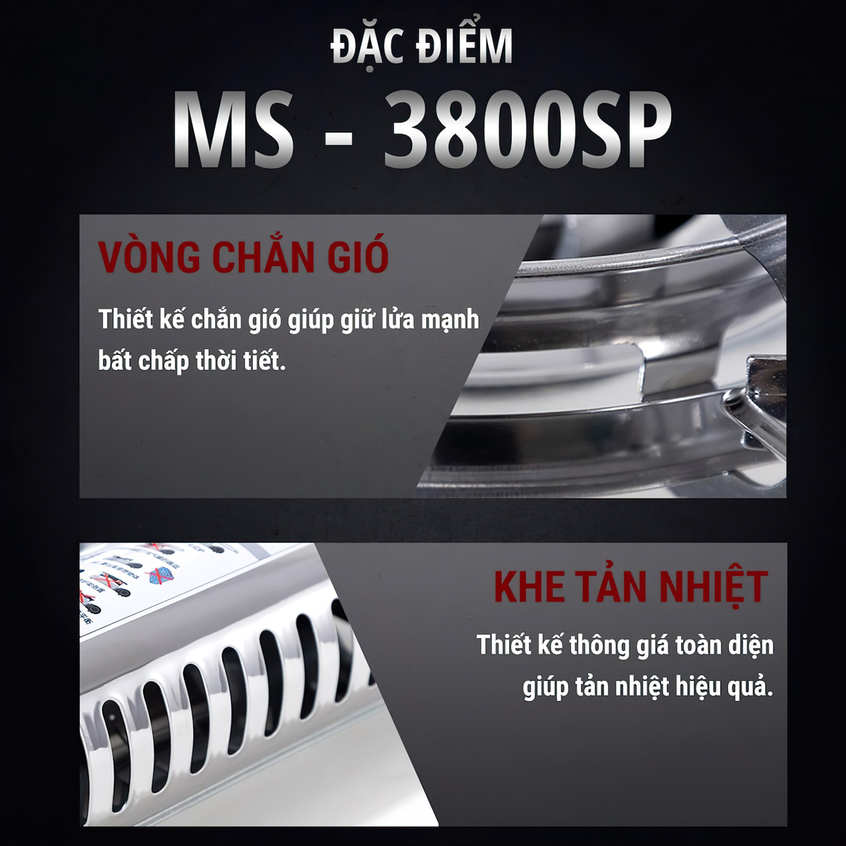 Maxsun MS-3800SP Bếp Ga Mini Cắm Trại