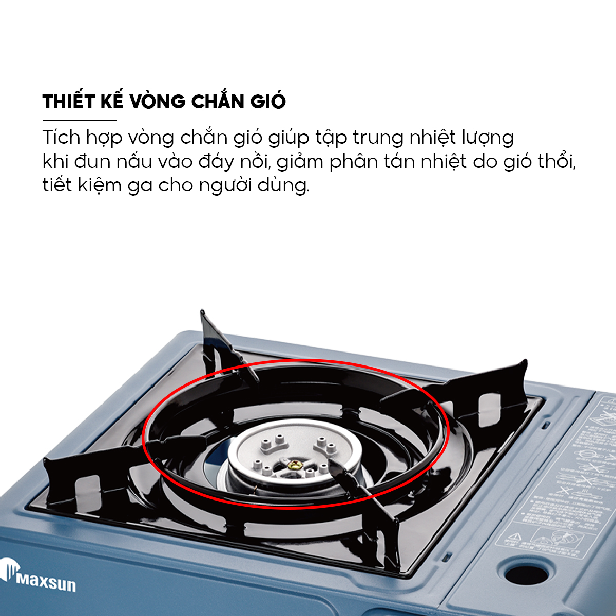 Maxsun MS-520 Bếp Ga Mini Cắm Trại