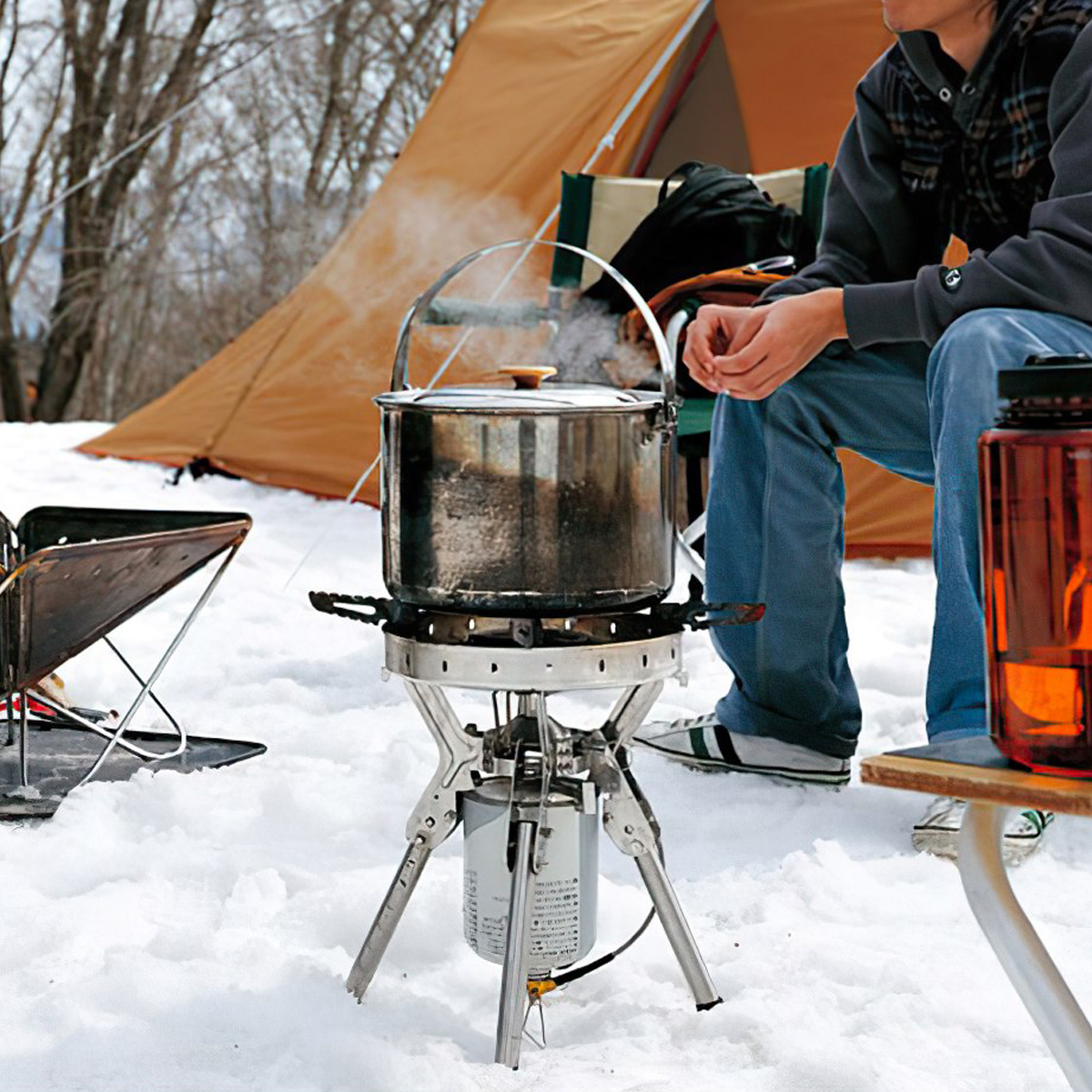 Bếp Gas Cắm Trại Du Lịch Snowpeak Gigapower Li Stove