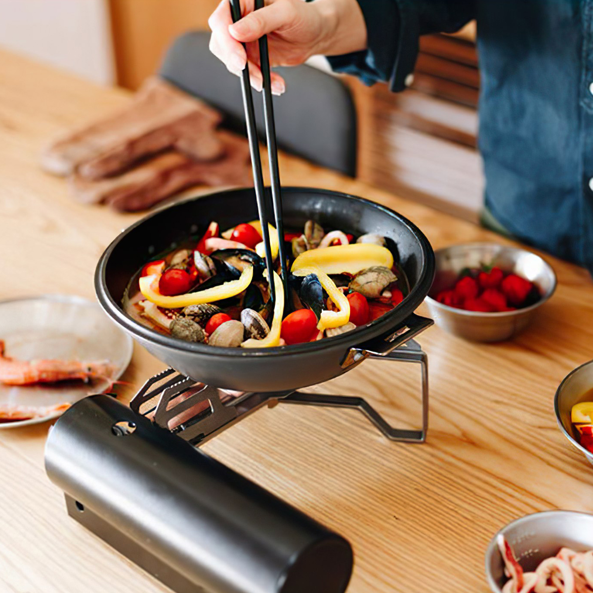 Bếp Gas Cắm Trại Du Lịch Snowpeak Home & Camp Burner