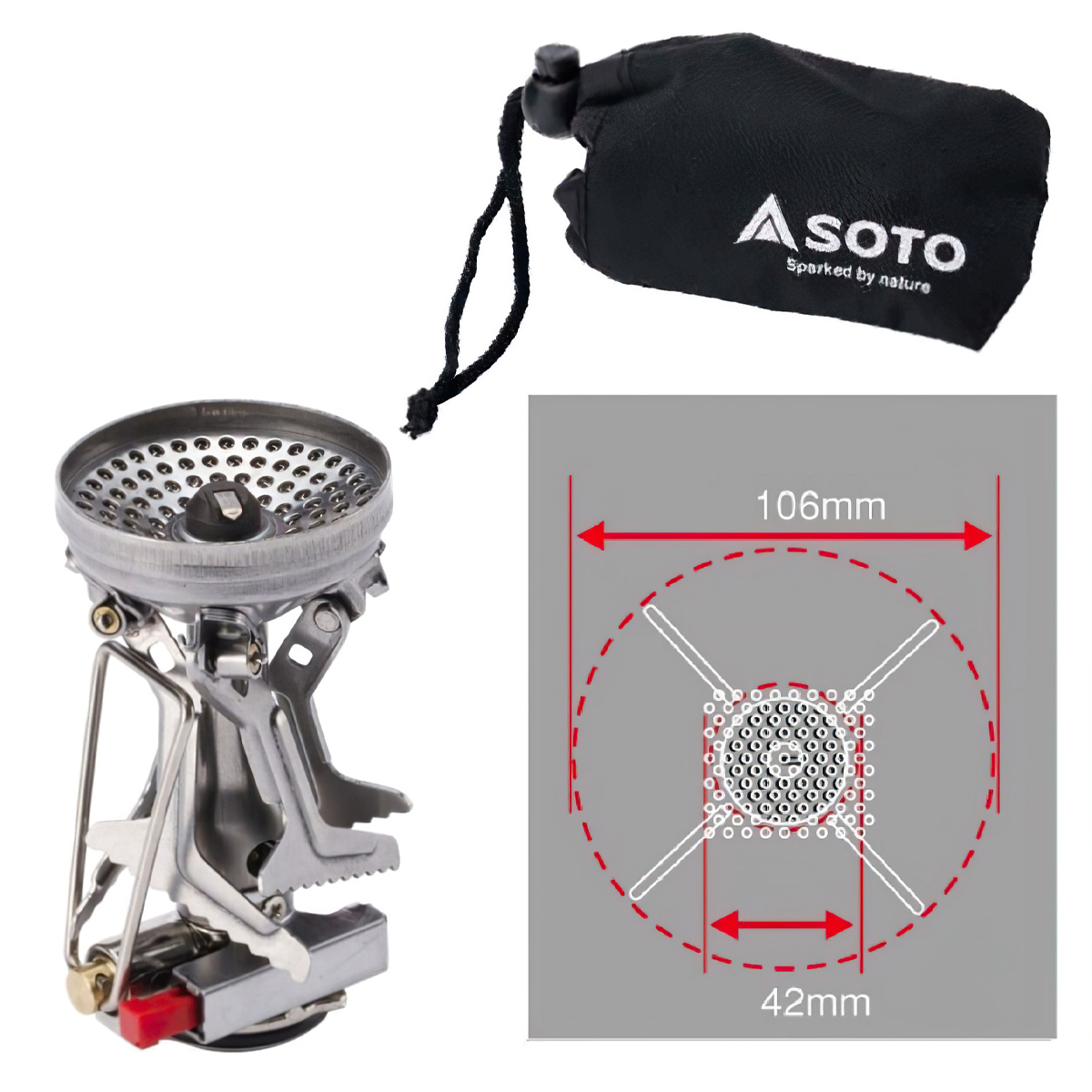 Bếp Gas Cắm Trại Du Lịch Soto Amicus