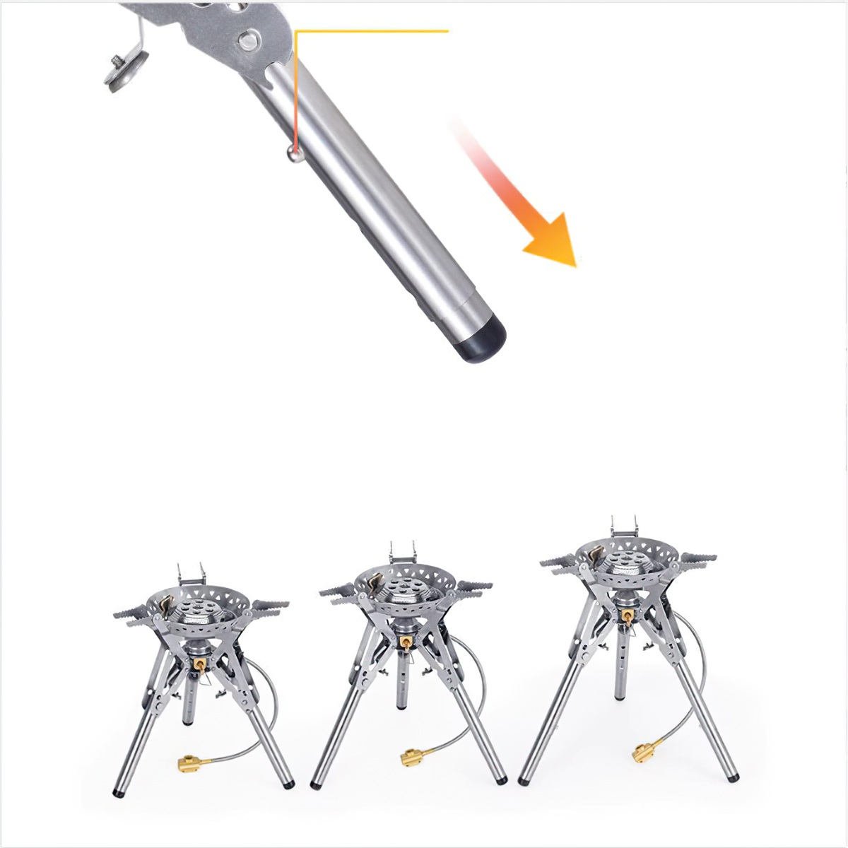 Naturehike Bếp Gas Cắm Trại Xếp Gọn NH20RJ009 Công Suất 3300W