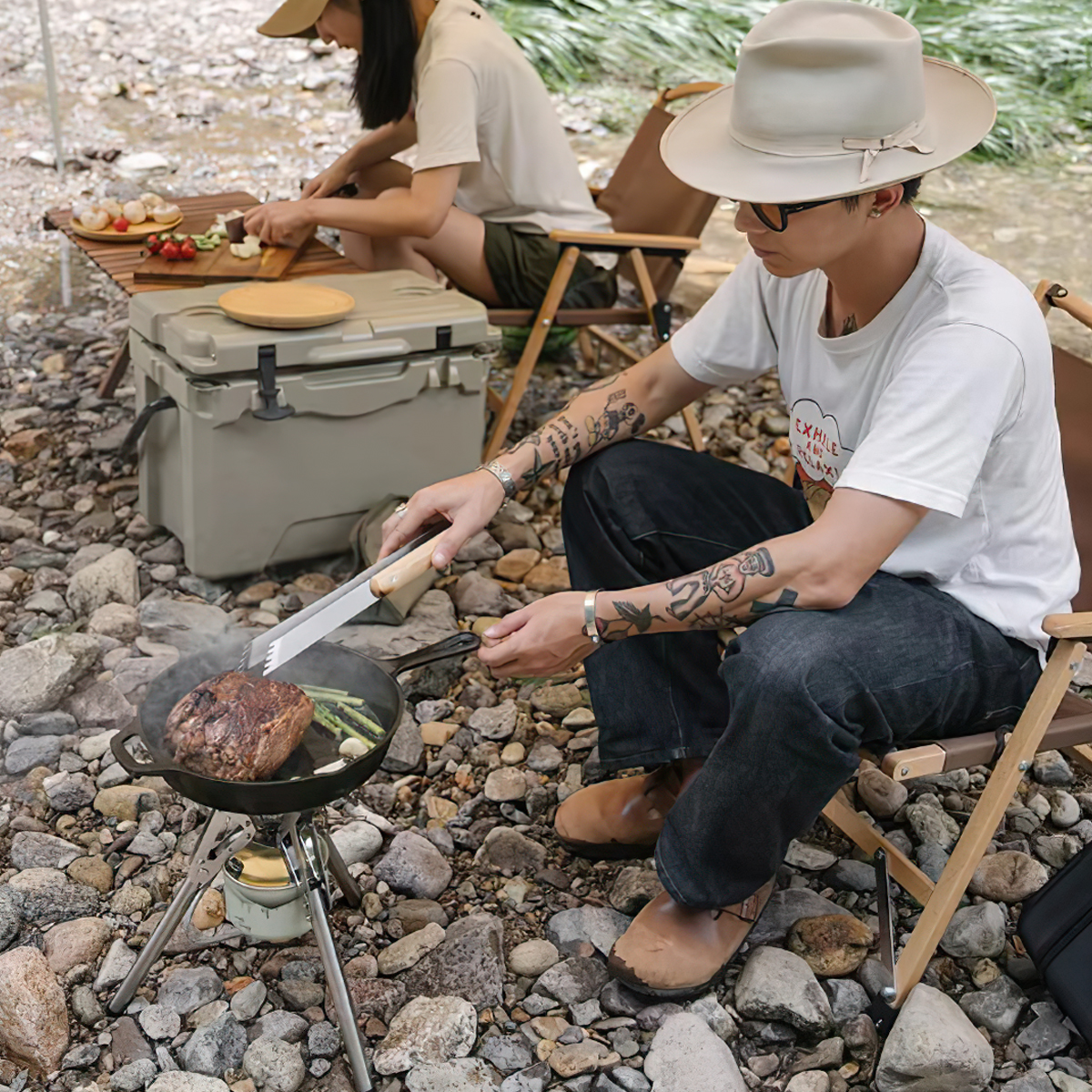 Naturehike Bếp Gas Cắm Trại Xếp Gọn NH20RJ009 Công Suất 3300W