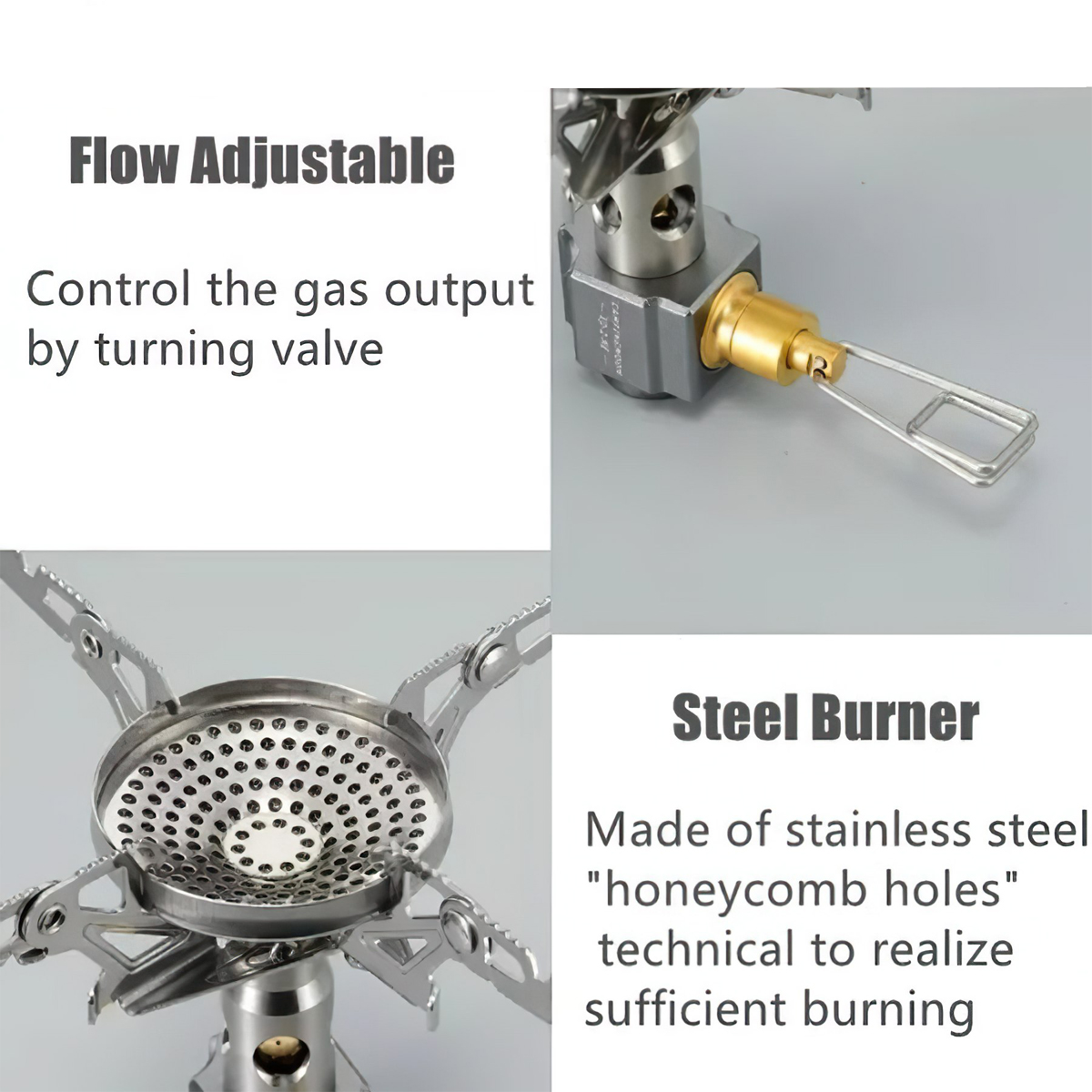 Campingmoon XD-2-NE Bếp Gas Dã Ngoại Xếp Gọn  3.300W (Có Túi Đựng)