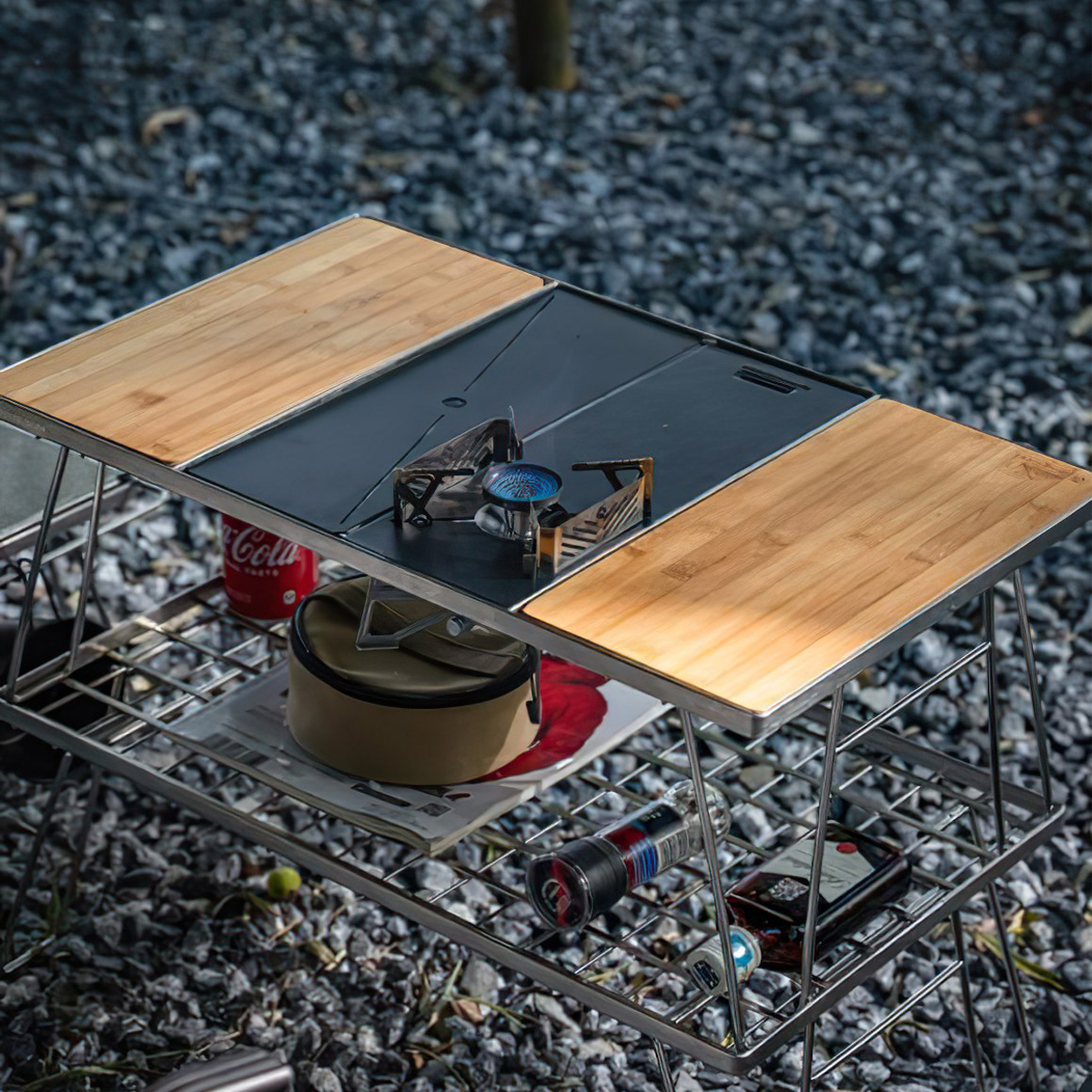 Campingmoon Xd-3F Bếp Gas Dã Ngoại Xếp Gọn (Có Đánh Lửa)