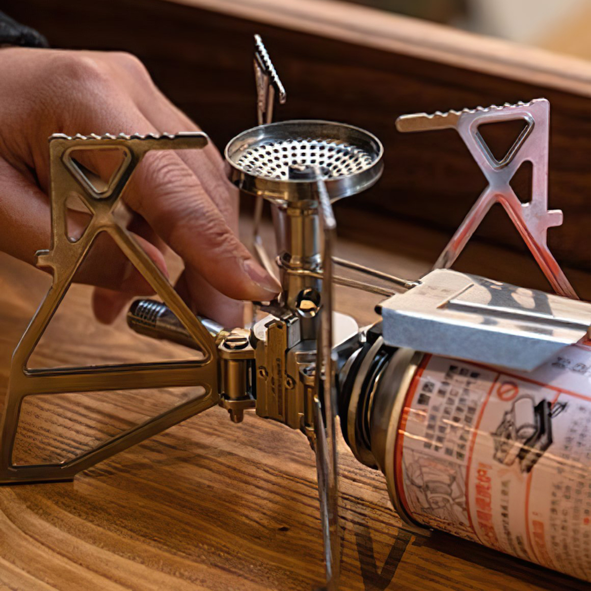 Campingmoon Xd-3F Bếp Gas Dã Ngoại Xếp Gọn (Có Đánh Lửa)