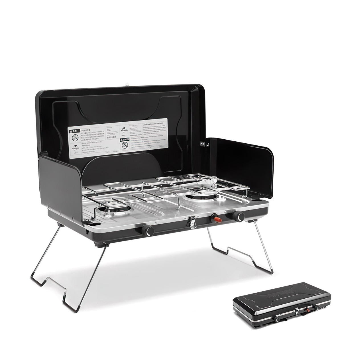 Naturehike Bếp Gas Đôi Cắm Trại Glamping Xếp Gọn NH22RJ001