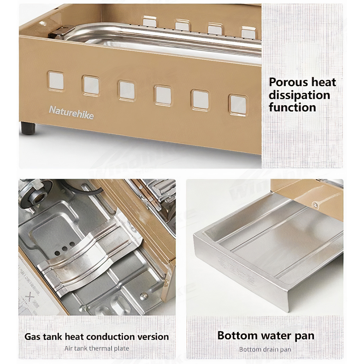 Bếp Gas Và Bộ Nồi Lẩu Nướng Mang Đi Cắm Trại dã ngoại Naturehike