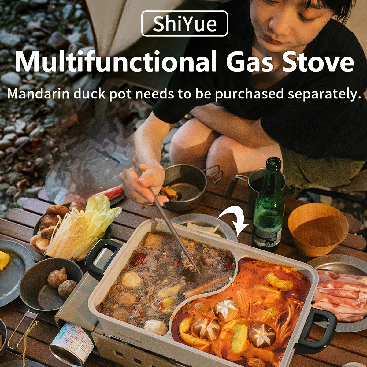 Bếp Gas Và Bộ Nồi Lẩu Nướng Mang Đi Cắm Trại dã ngoại Naturehike