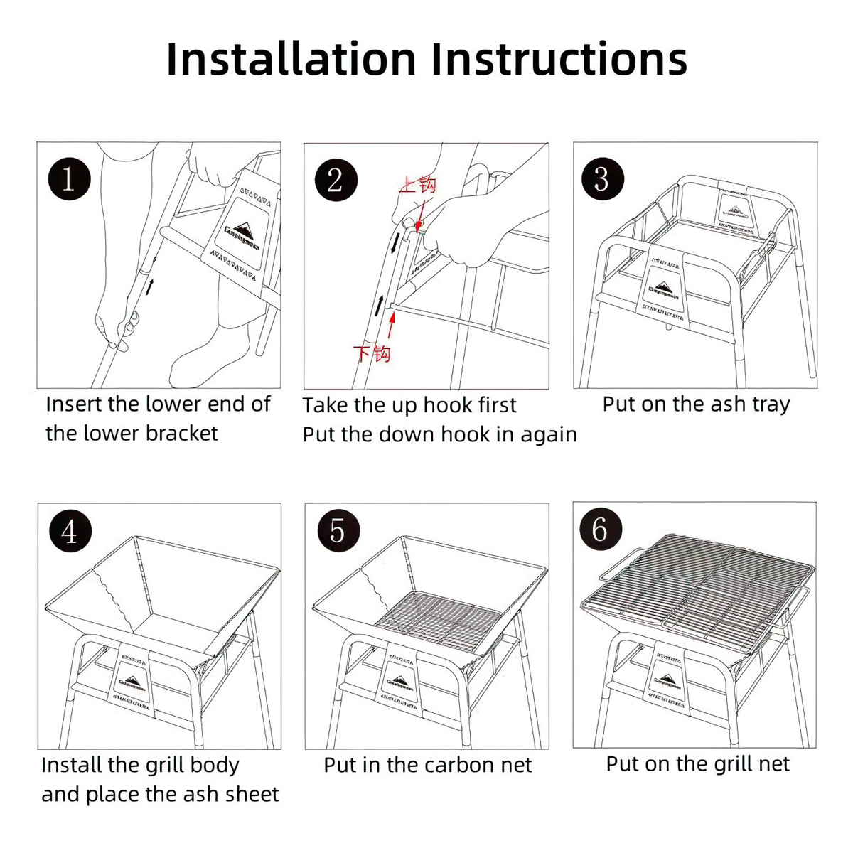Campingmoon MT-5 Bếp Nướng Cắm Trại  MT5