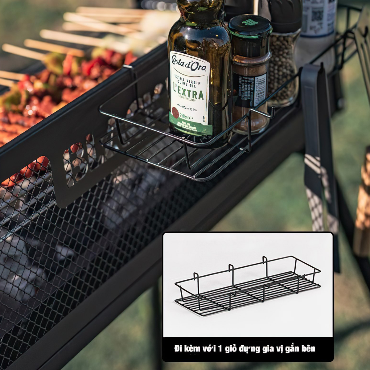 BlackDog BD-SKL003 Bếp Nướng Than Hoa Gấp Gọn Cắm Trại