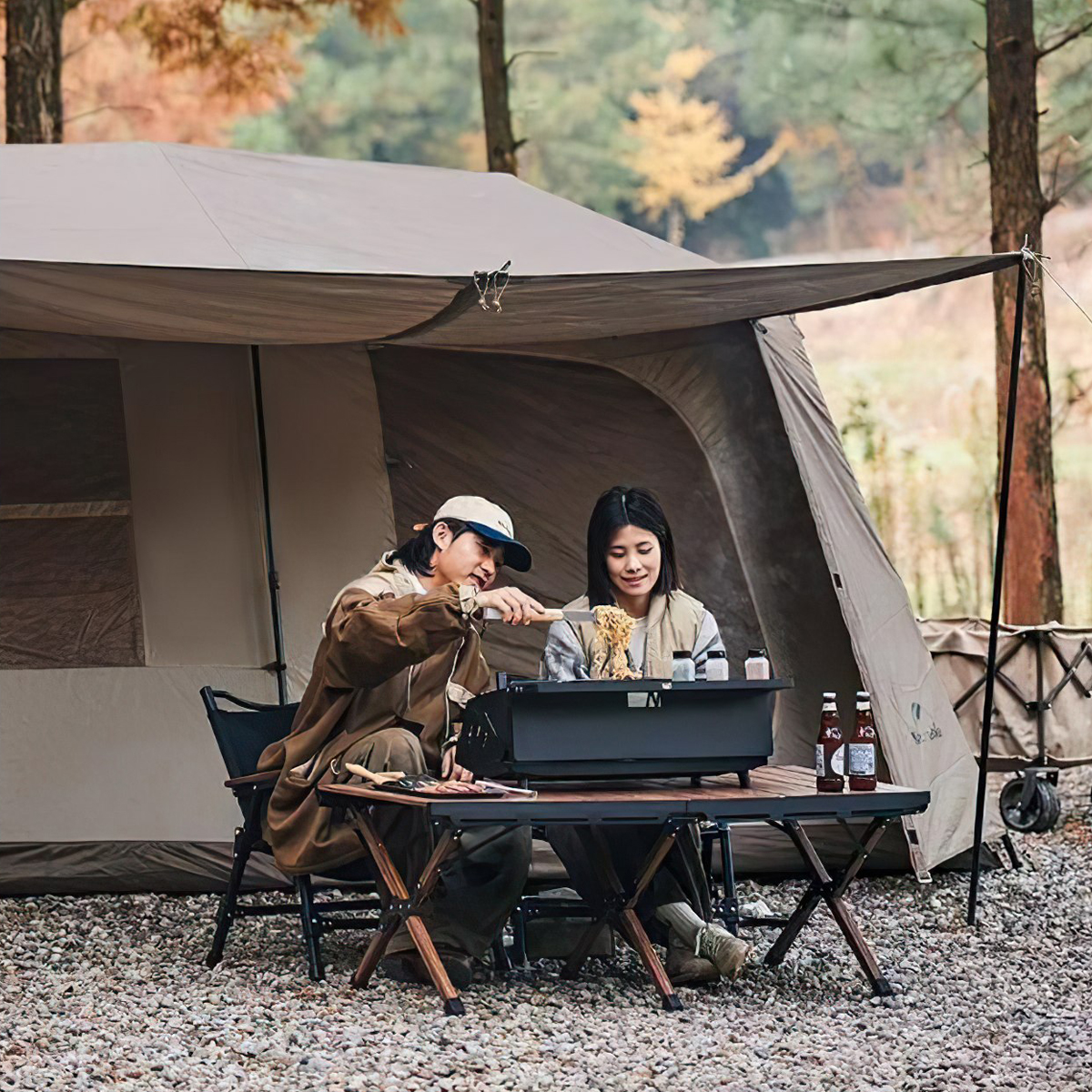 Naturehike Bếp Nướng Than BBQ Cắm Trại CNK2300015