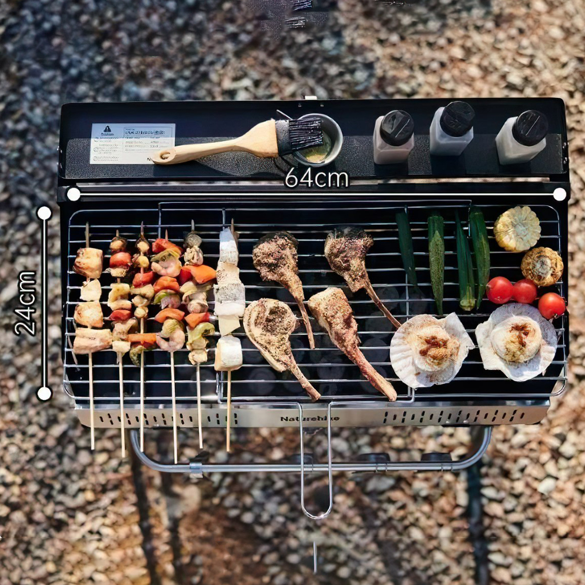Naturehike Bếp Nướng Than BBQ Cắm Trại CNK2300015