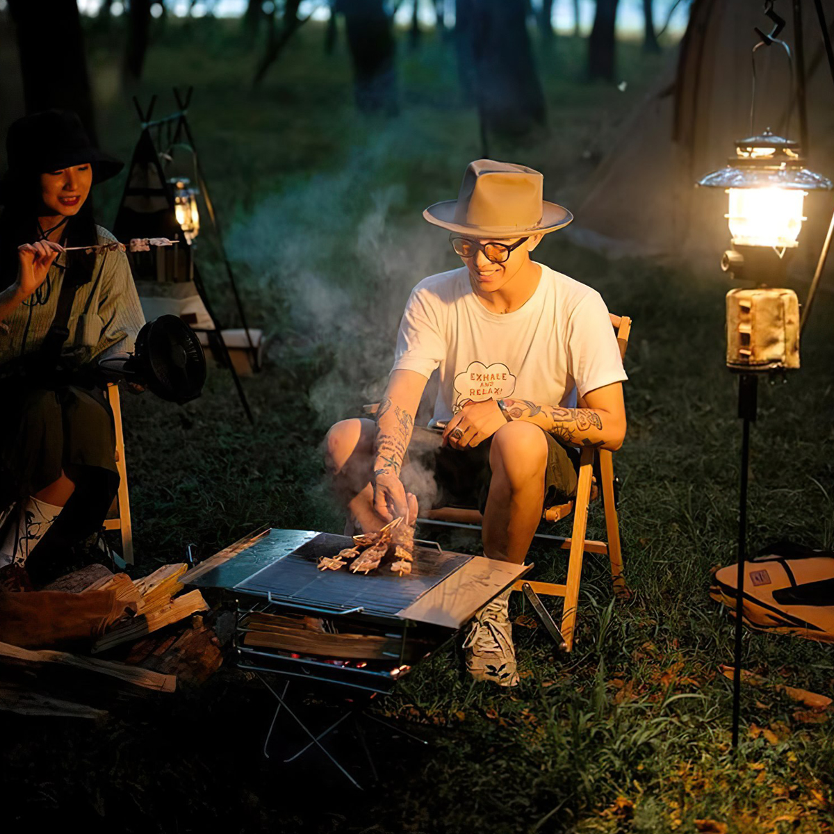 Naturehike Bếp Nướng Than Xếp Gọn Cắm Trại NH20PJ121