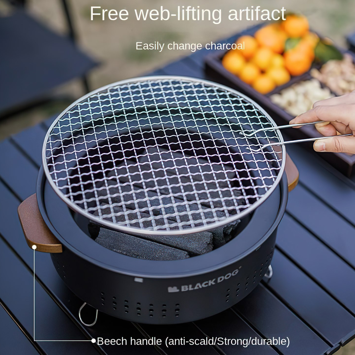 BLACKDOG CBD2450CF010 Bếp Nướng Tròn Cắm Trại