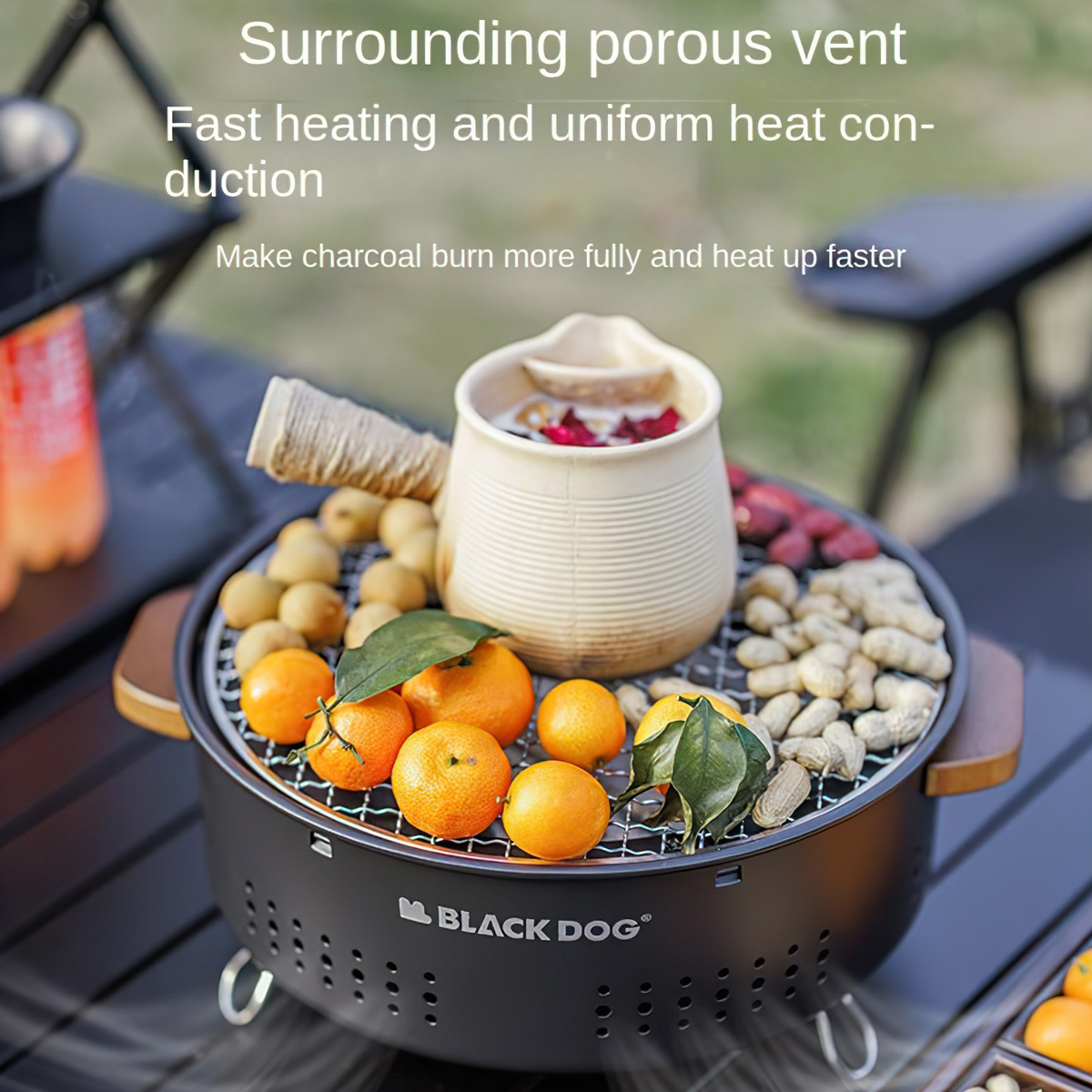 BLACKDOG CBD2450CF010 Bếp Nướng Tròn Cắm Trại