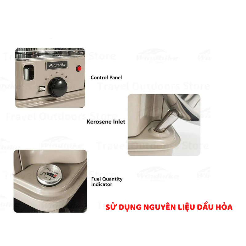 Naturehike Bếp Sưởi Cắm Trại Sử Dụng Dầu Hoả
