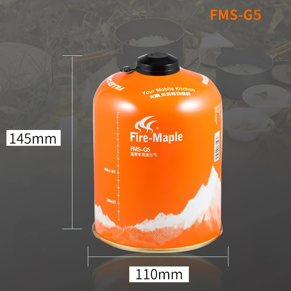 Bình Gas Mini Cắm Trại Fire Maple Fms G5 (450 Gram)