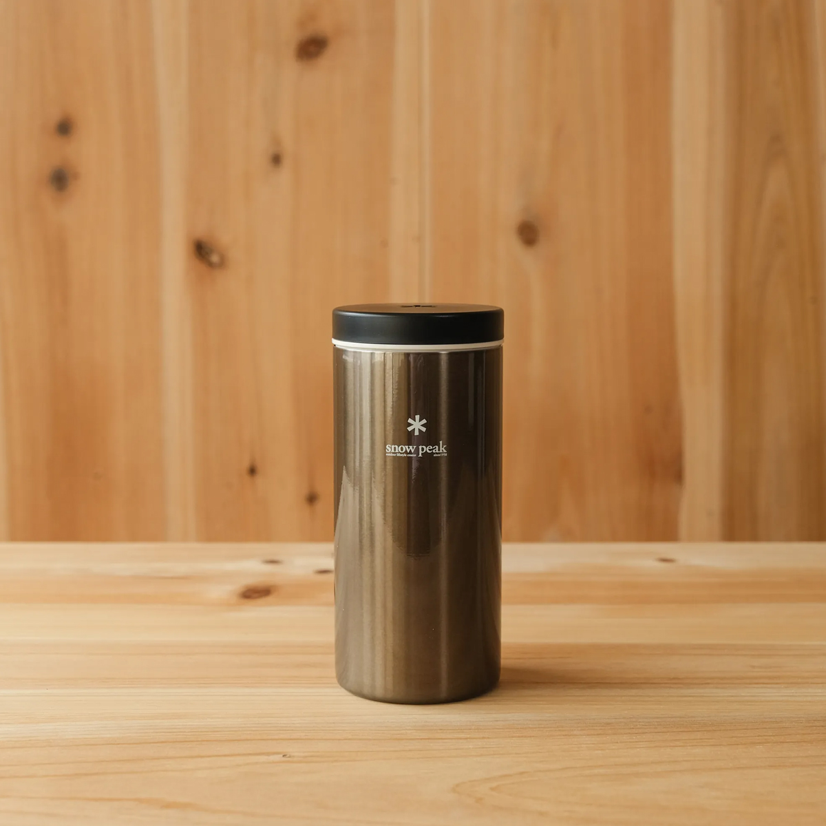 Bình Giữ Nhiệt Cắm Trại Du Lịch Snowpeak Kanpai Bottle 350ml Dark Silver