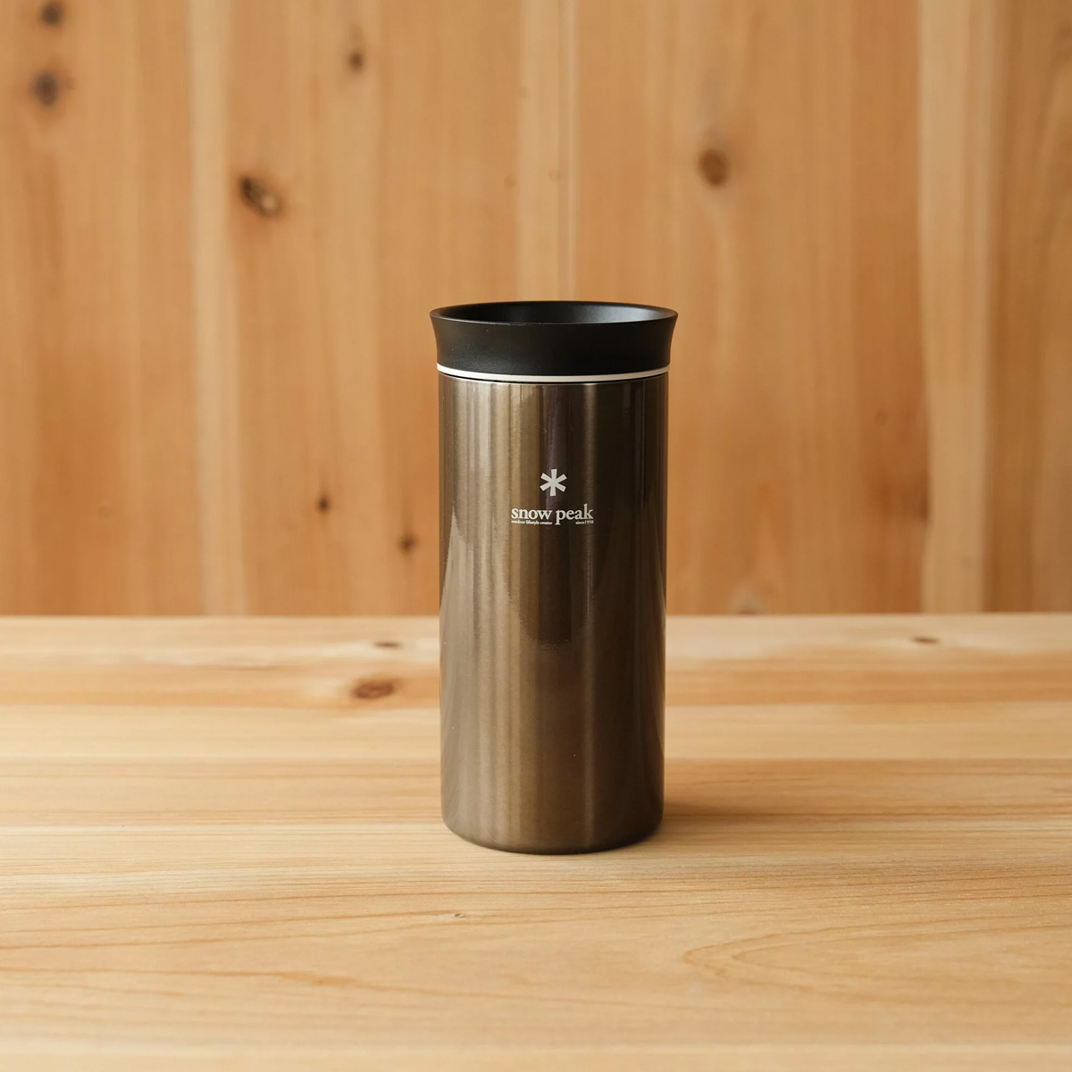 Bình Giữ Nhiệt Cắm Trại Du Lịch Snowpeak Kanpai Bottle 350ml Dark Silver