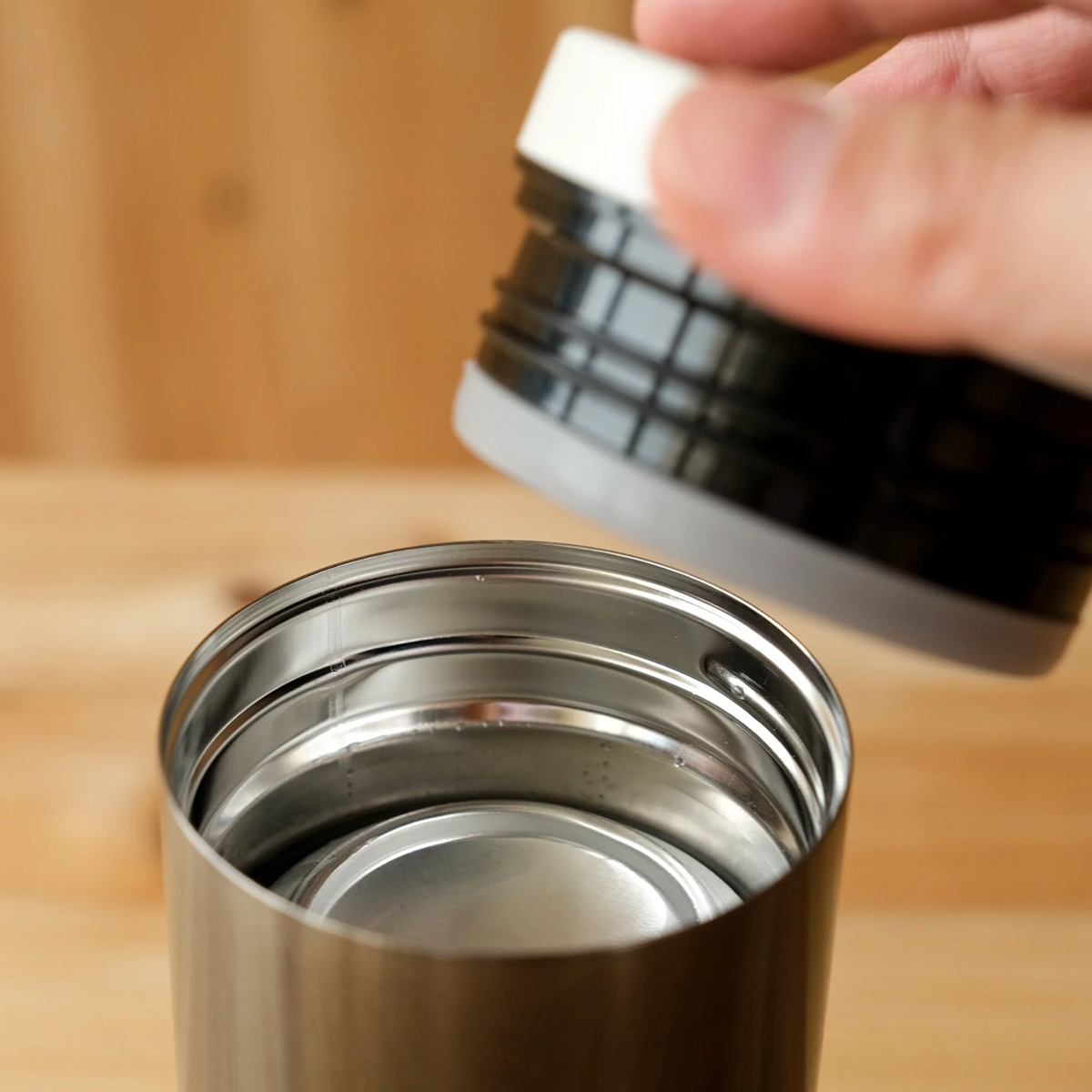 Bình Giữ Nhiệt Cắm Trại Du Lịch Snowpeak Kanpai Bottle 350ml Dark Silver