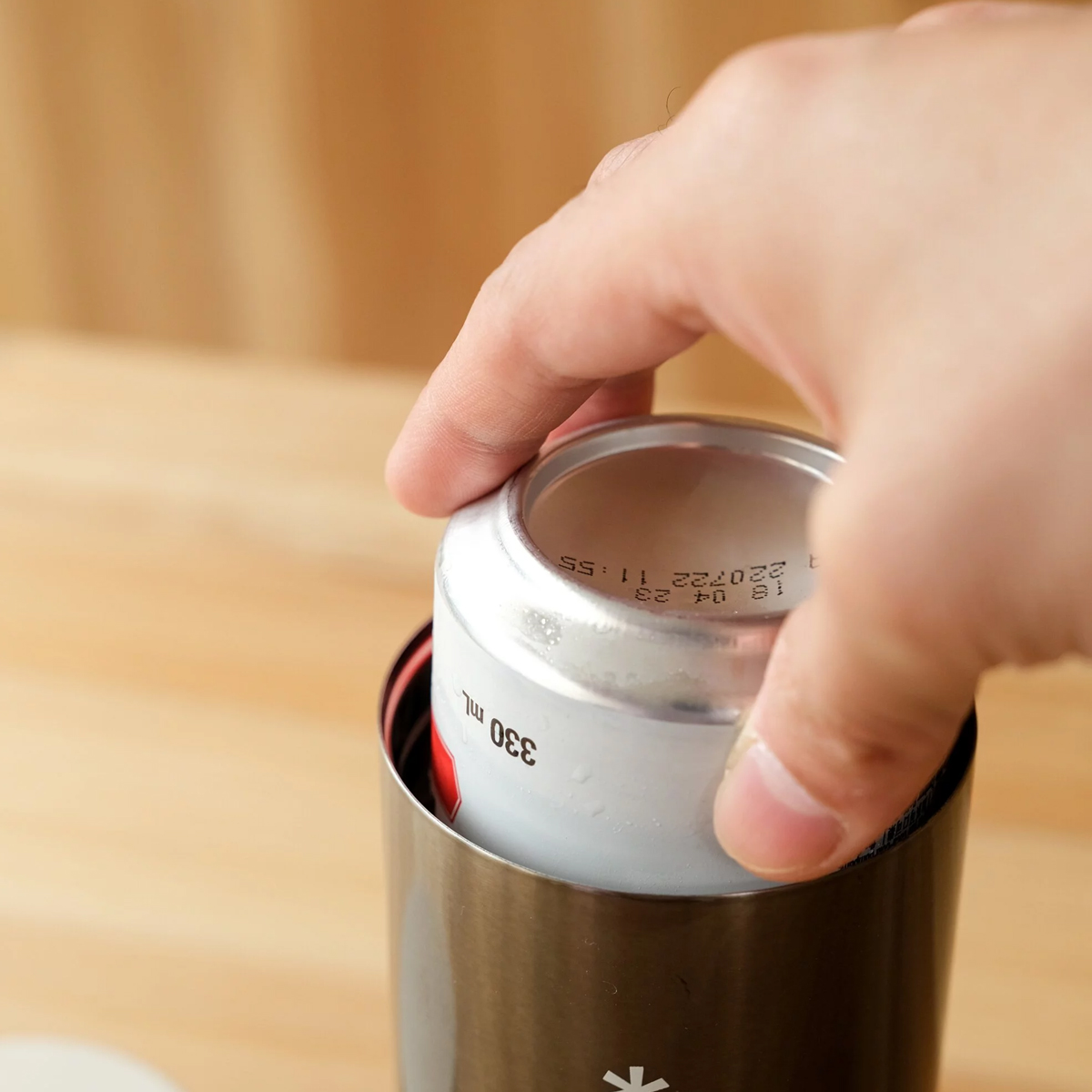 Bình Giữ Nhiệt Cắm Trại Du Lịch Snowpeak Kanpai Bottle 350ml Dark Silver