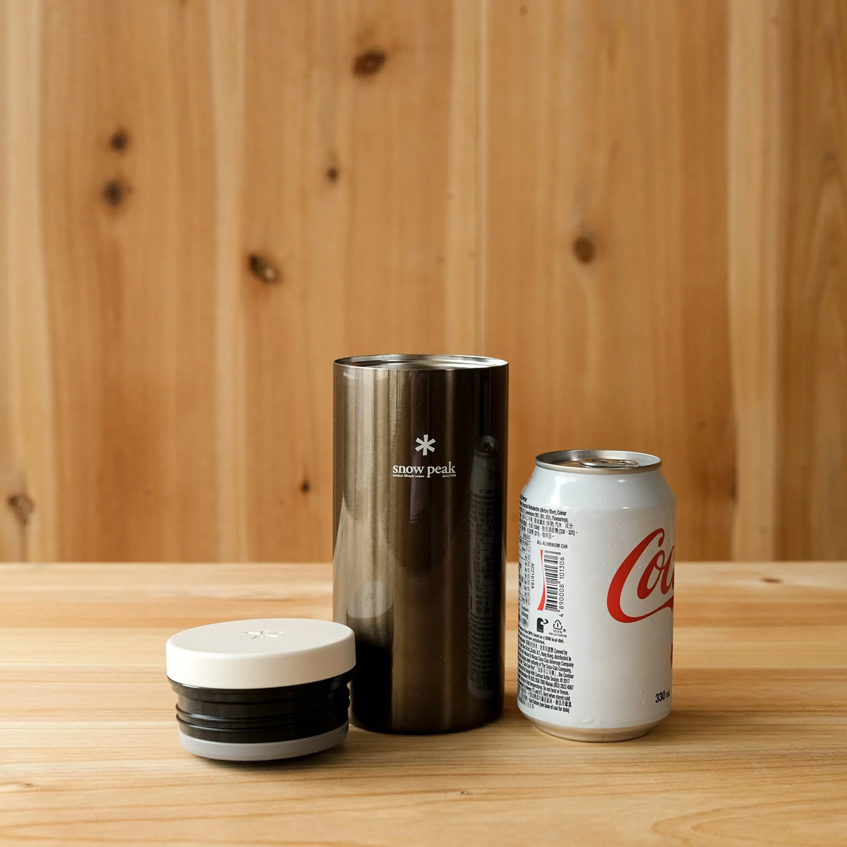 Bình Giữ Nhiệt Cắm Trại Du Lịch Snowpeak Kanpai Bottle 350ml Dark Silver