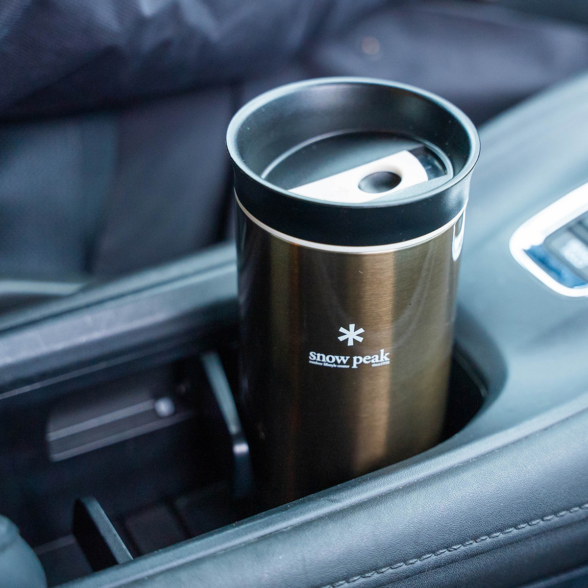 Bình Giữ Nhiệt Cắm Trại Du Lịch Snowpeak Kanpai Bottle 350ml Dark Silver