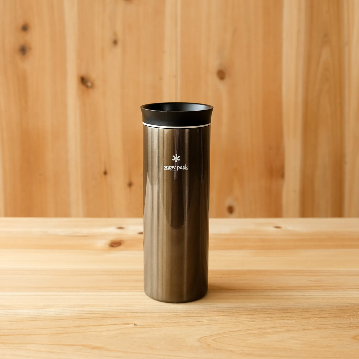 Bình Giữ Nhiệt Cắm Trại Du Lịch Snowpeak Kanpai Bottle 500Ml Dark Silver