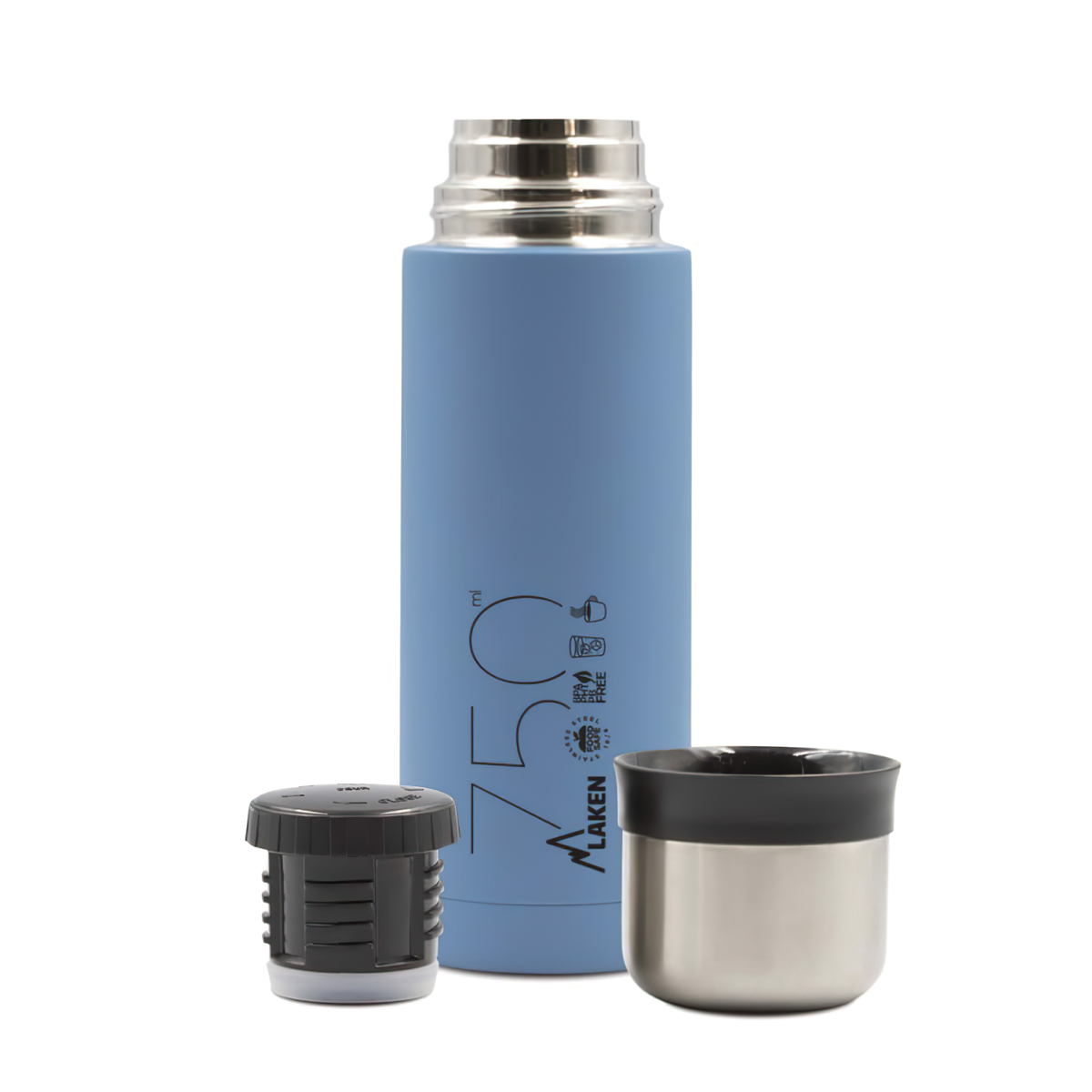 Bình Giữ Nhiệt Cắm Trại Laken Liquids Flask Cap-Mug 0.5L, 0.75L, 1L