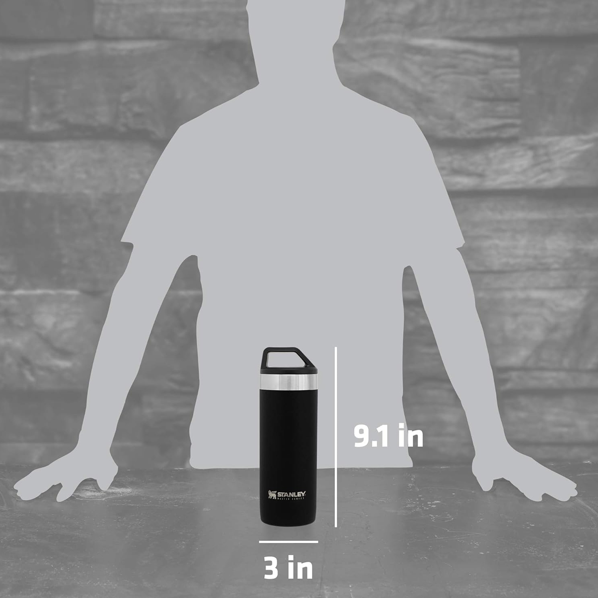 Bình Giữ Nhiệt Cắm Trại Stanley Master Unbreakable Packable 530Ml