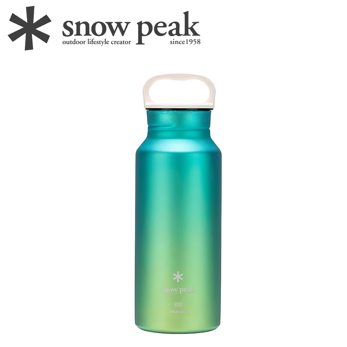 Bình Nước Cắm Trại Du Lịch Snowpeak Titanium Aurora Bottle Ocean ( New 2023 )