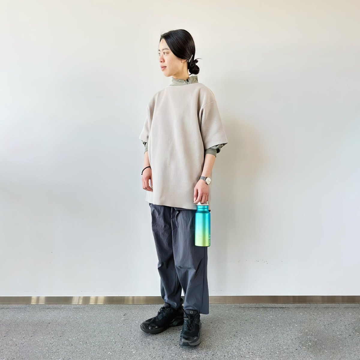 Bình Nước Cắm Trại Du Lịch Snowpeak Titanium Aurora Bottle Ocean ( New 2023 )