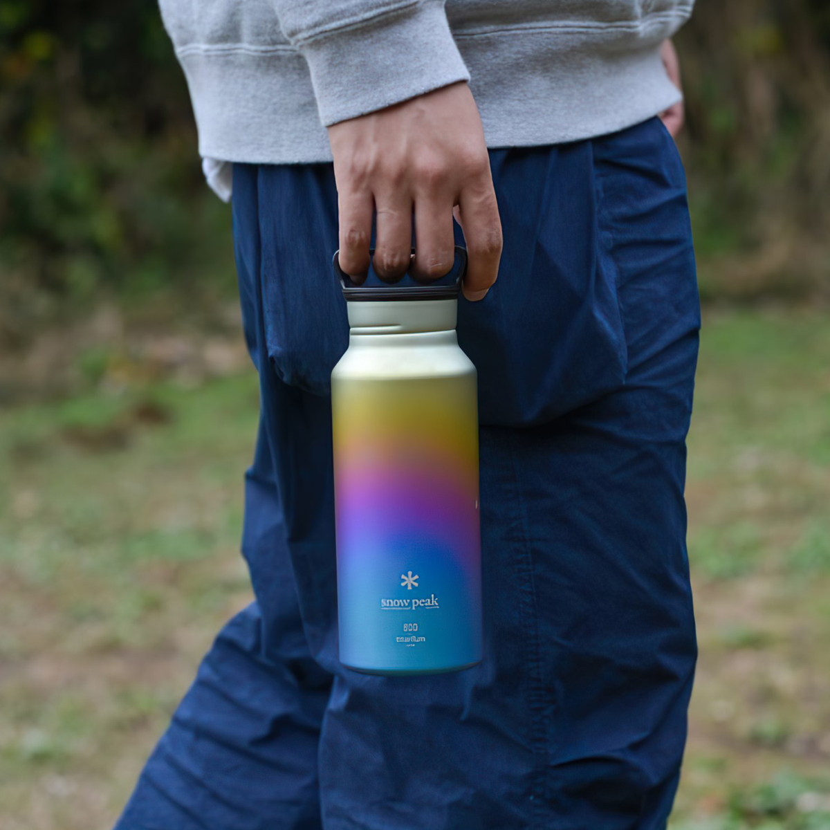 Bình Nước Cắm Trại Du Lịch Snowpeak Titanium Aurora Bottle