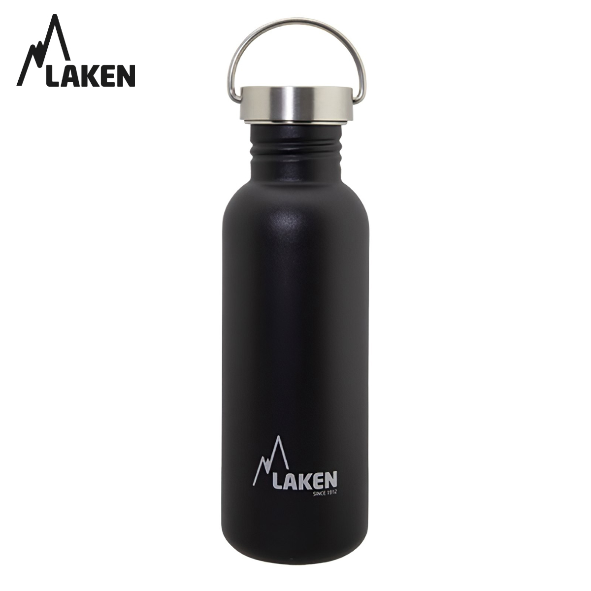 Bình Nước Inox Cắm Trại Laken Basic Steel 0.75L Nắp Thép