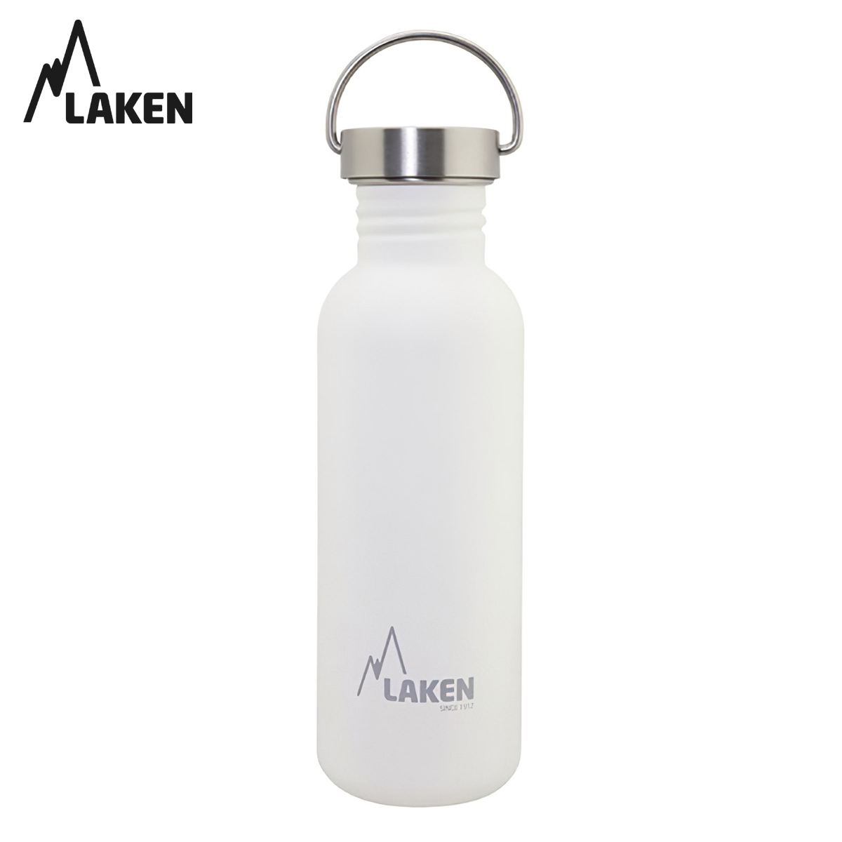 Bình Nước Inox Cắm Trại Laken Basic Steel 0.75L Nắp Thép