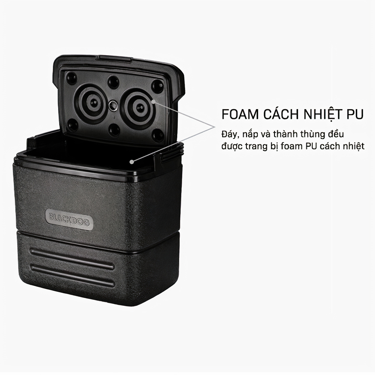 BlackDog Thùng đá giữ lạnh cắm trại 17L