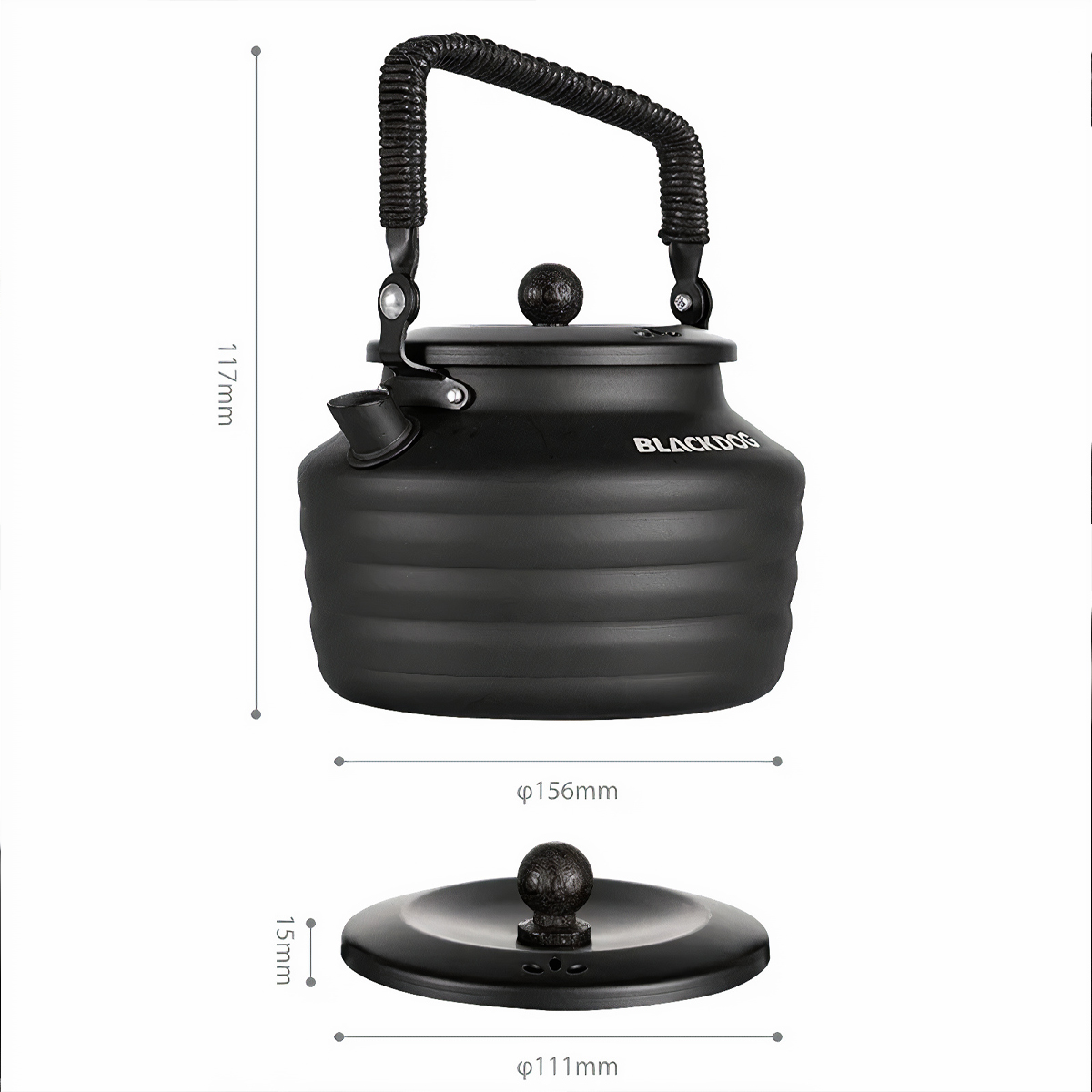 Blackdog Ấm đun nước dã ngoại nhôm 1.3L