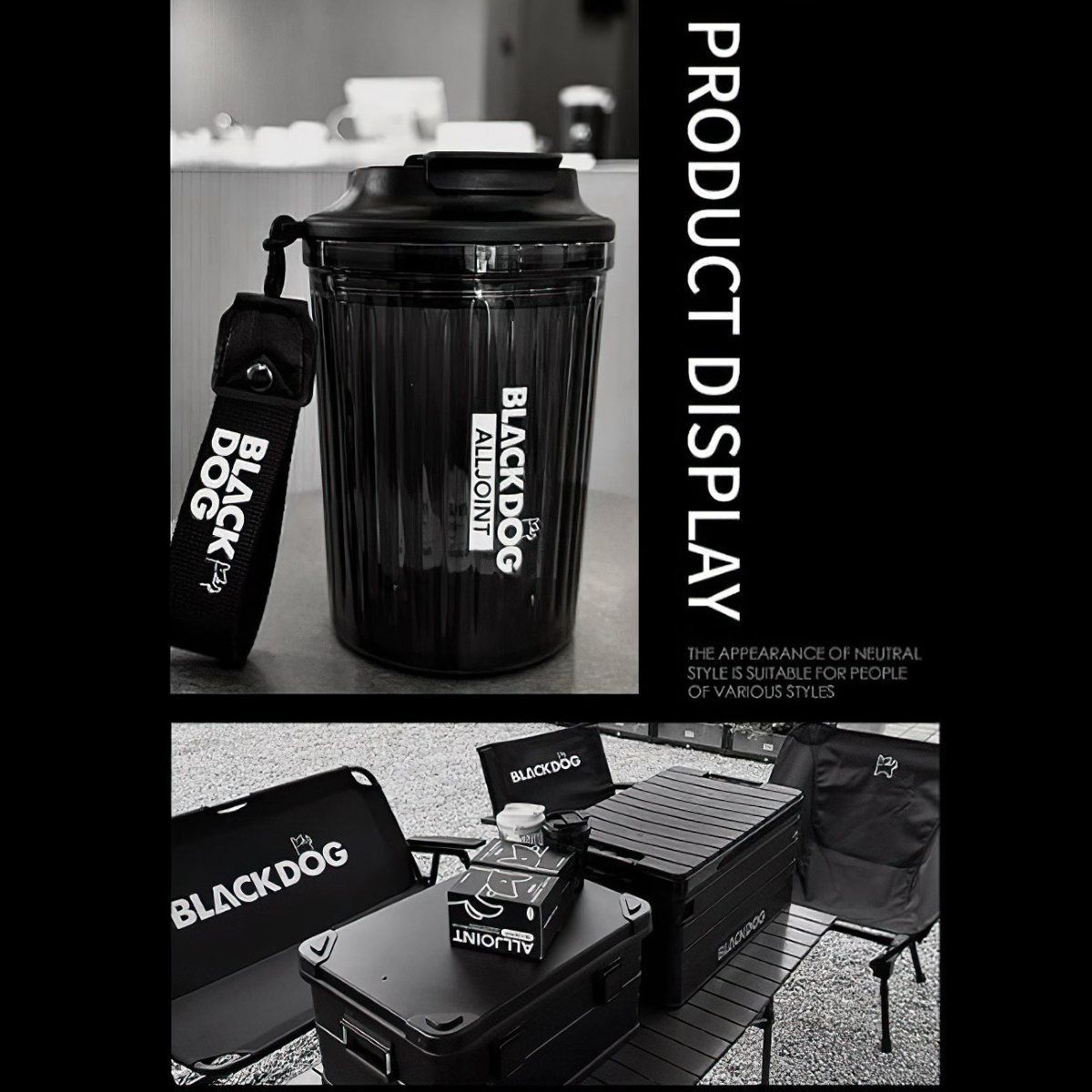 BlackDog BD-CJ004 x Alljoint Cốc Có Nắp Cắm Trại