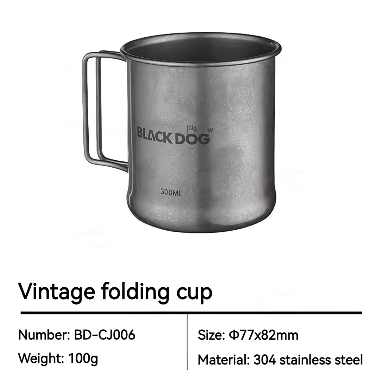 Blackdog BD-CJ005 & BD-CJ006 Đĩa - Ly (Cốc) Cắm Trại Glapming Retro