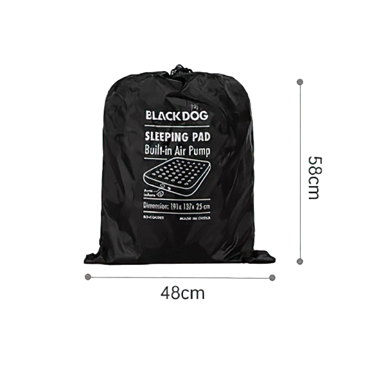 Blackdog BD-CQC001 Nệm Đôi Bơm hơi Cắm Trại