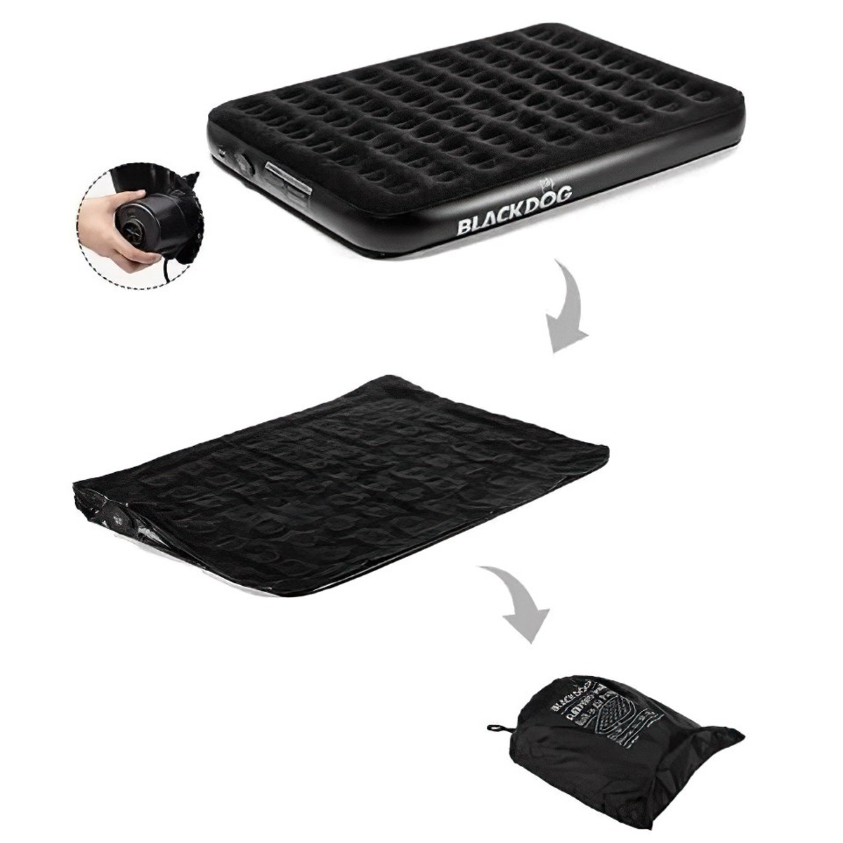 Blackdog BD-CQC001 Nệm Đôi Bơm hơi Cắm Trại