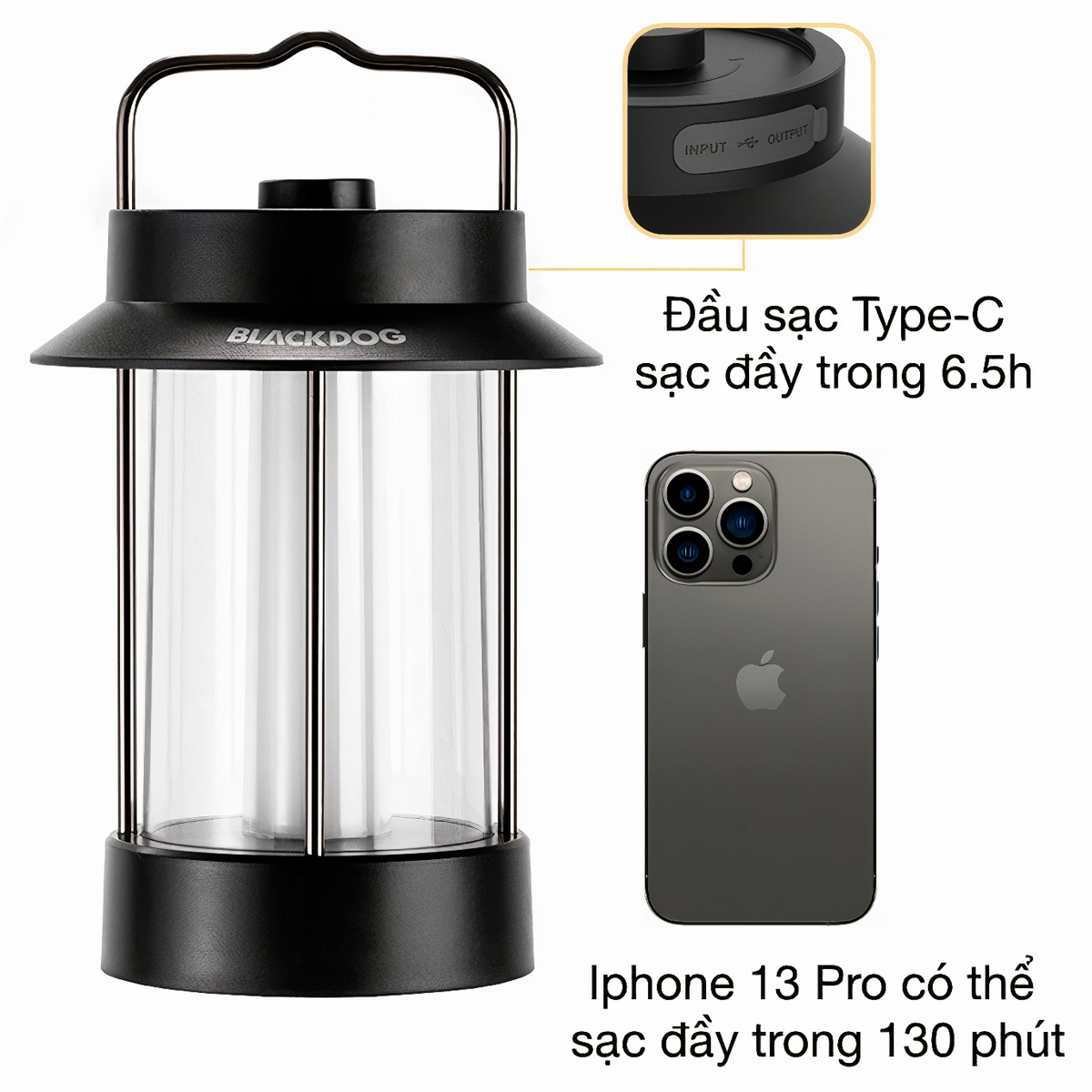 Blackdog Đèn bão cắm trại cổ điển