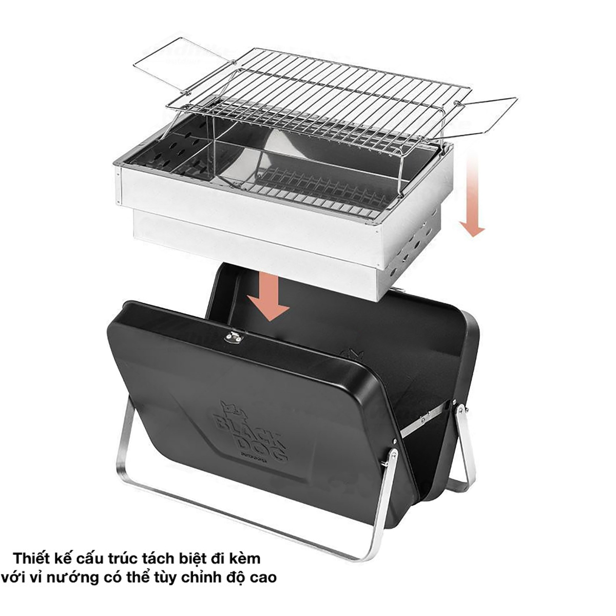 Blackdog BD-SKL001 Bếp Nướng Than Hoa Xếp Gọn Cắm Trại