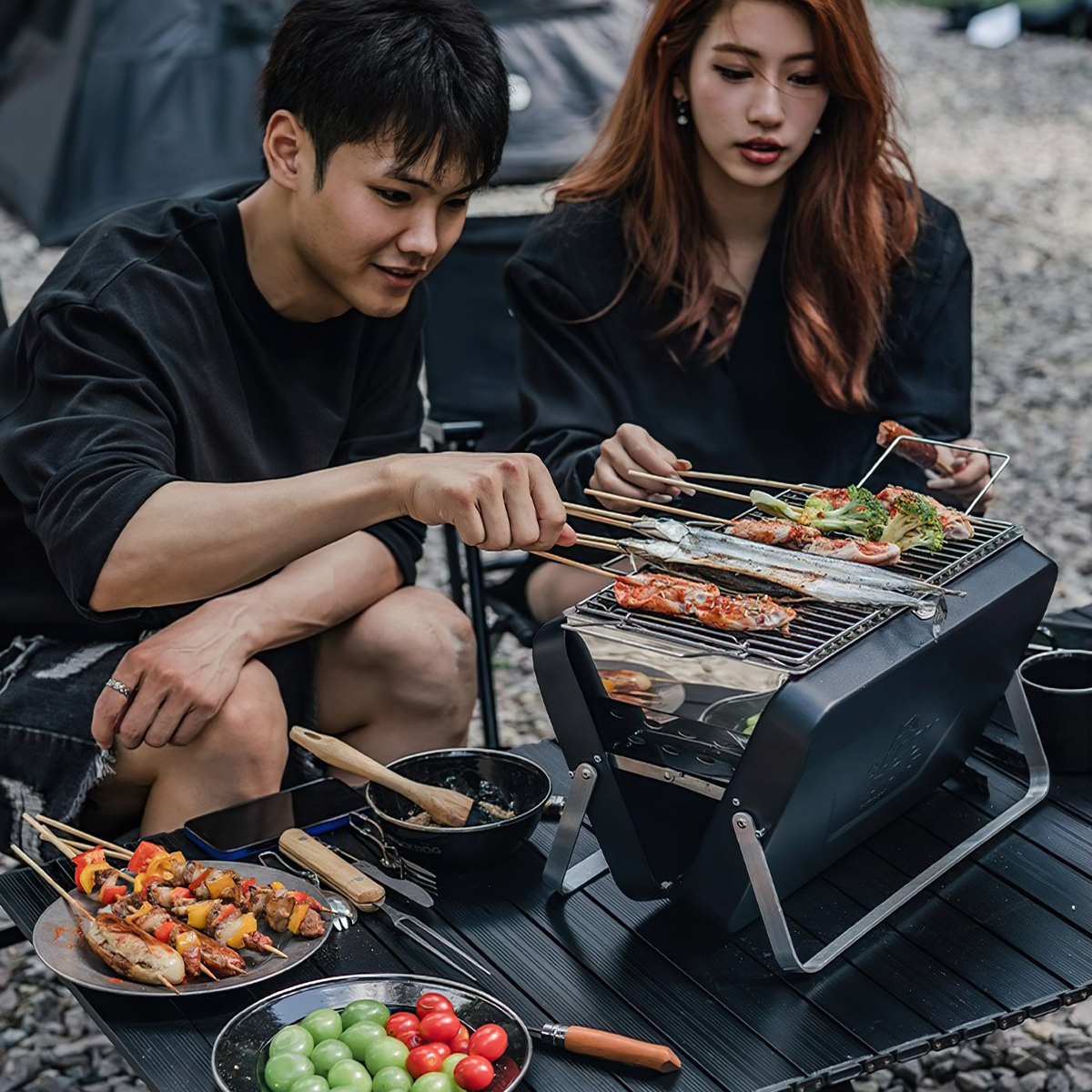 Blackdog BD-SKL001 Bếp Nướng Than Hoa Xếp Gọn Cắm Trại