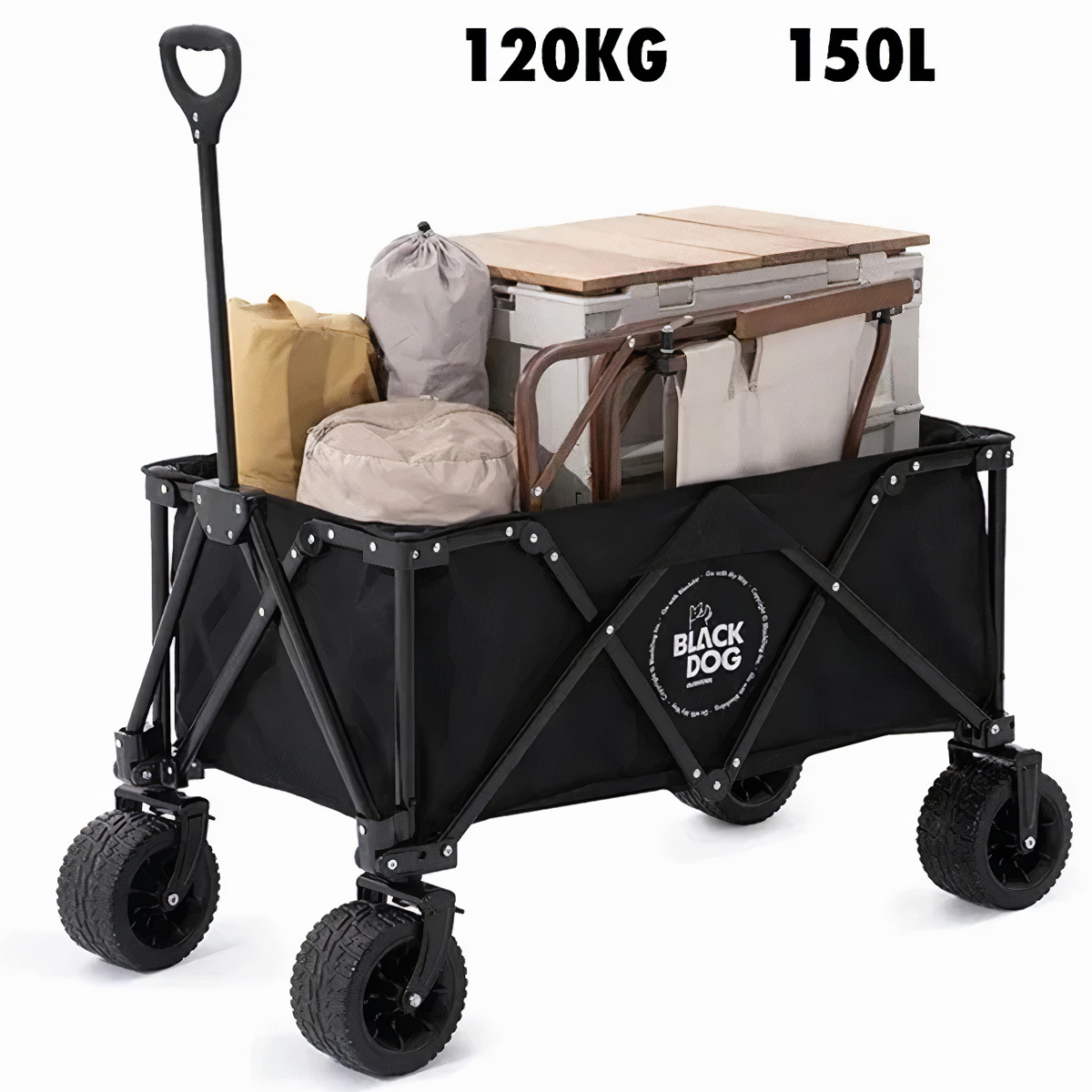 BlackDog Xe kéo cắm trại xếp gọn