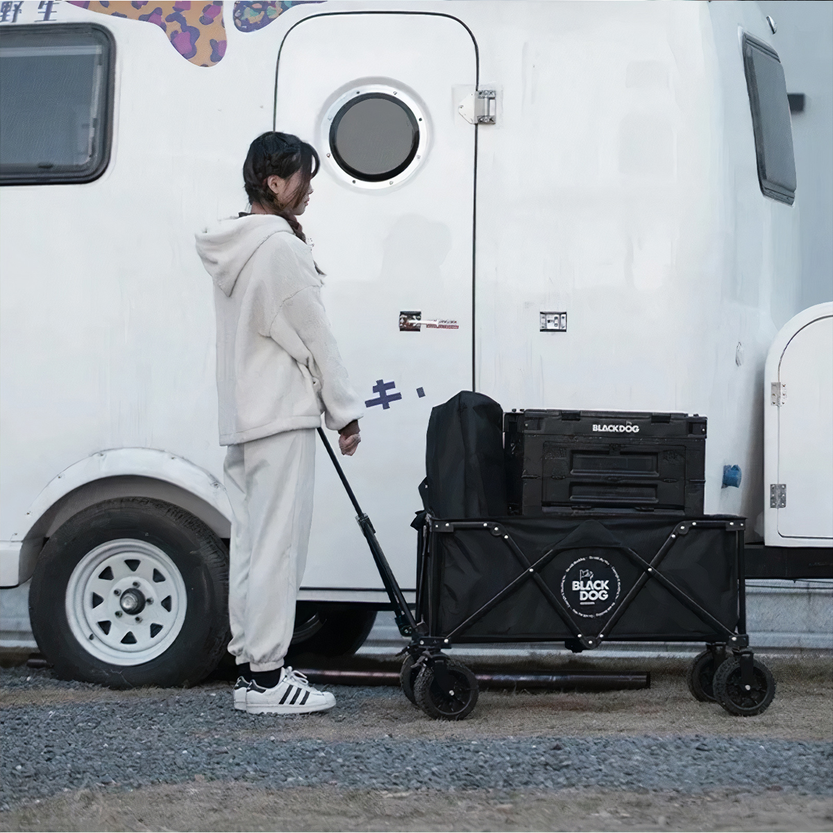 BlackDog Xe kéo cắm trại xếp gọn